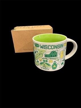 Starbucks Wisconsin Been There Series Collection Coffee Mug New with Box